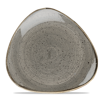 Peppercorn Grey Triangle Plate 28.5cm